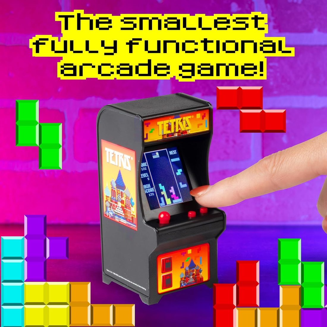 World's Smallest Tiny Arcade Tetris, view 2