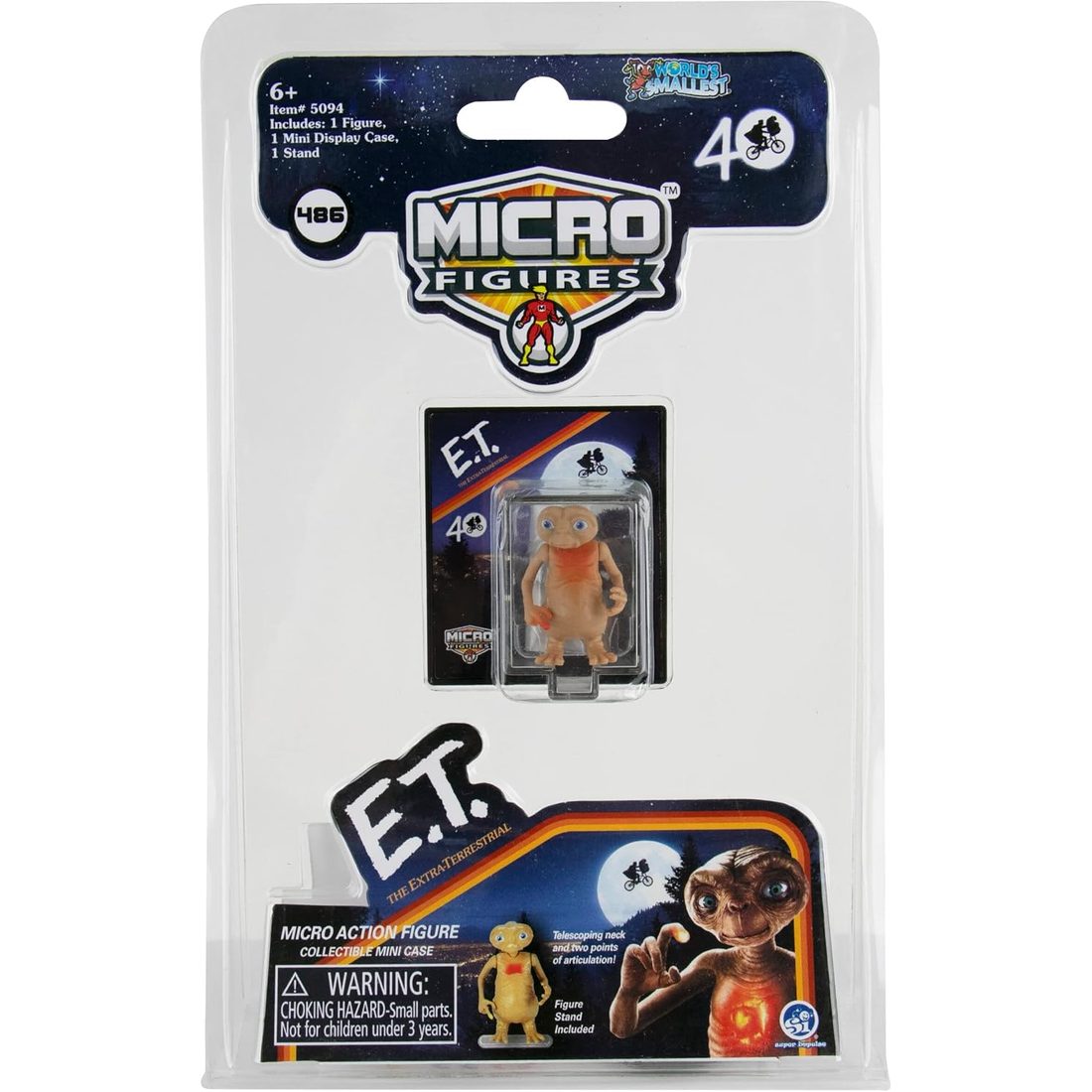 World's Smallest E.T. The Extra-Terrestrial Micro Figure