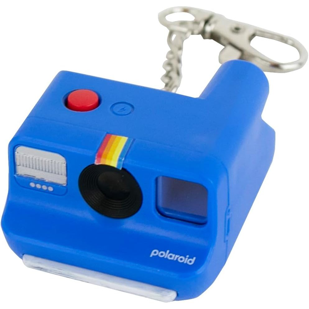 World's Smallest Polaroid Go Blue Mini Camera Keychain