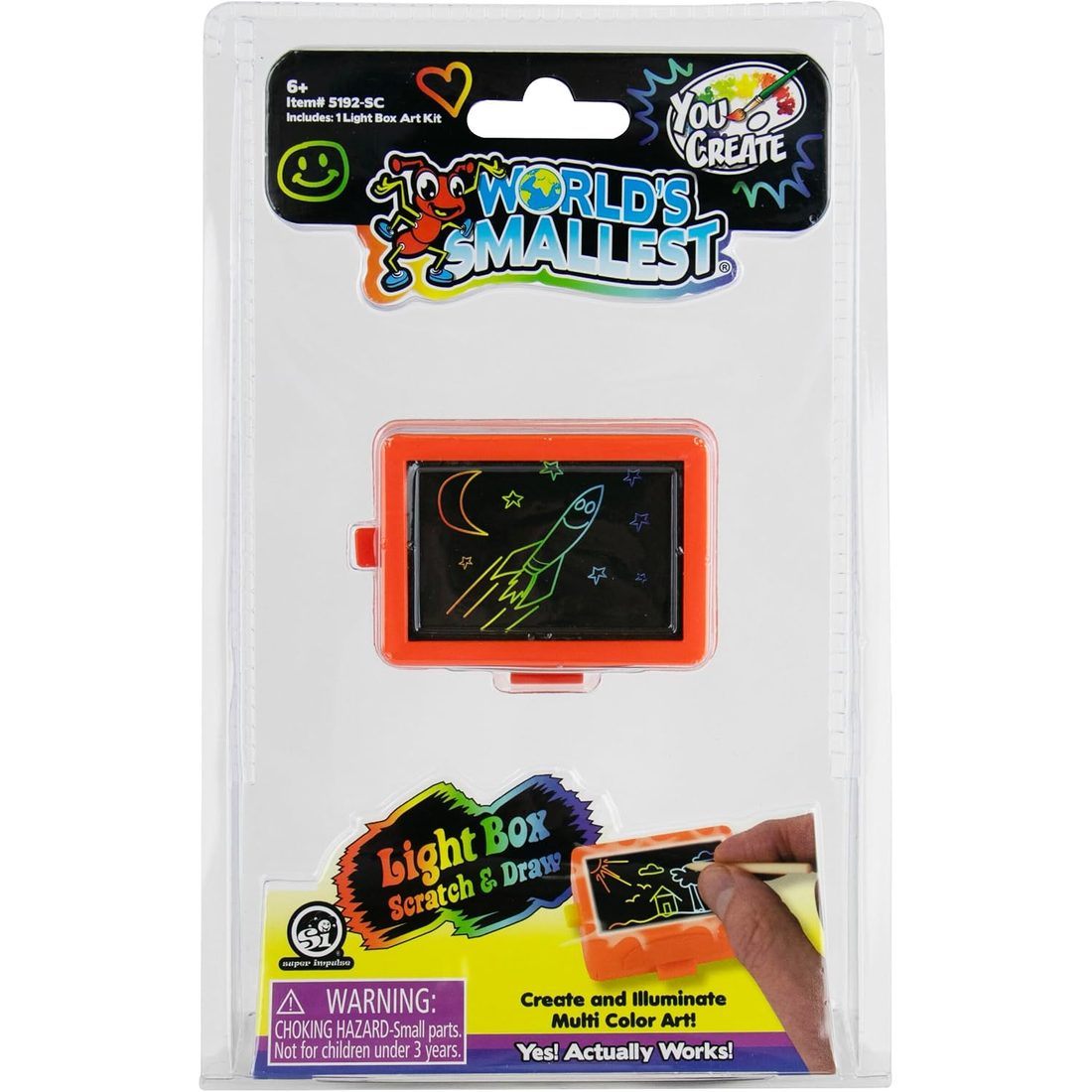 World's Smallest You Create Light Box Scratch & Draw Kit, view 4